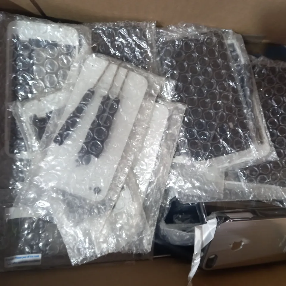 BOX OF APPROXIMATELY 30 ASSORTED PHONE CASES, COVERS, AND BACKS FOR VARIOUS MAKES AND MODELS