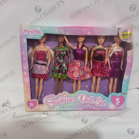 PLAYVILLE FASHION DOLL SET - SET OF 5