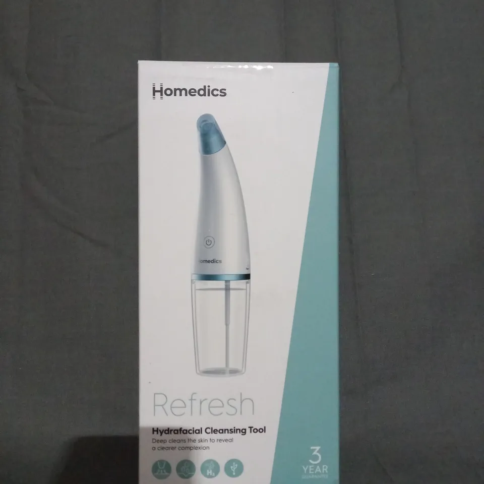 BOXED HOMEDICS REFRESH HYDRAFACIAL CLEANSING TOOL 