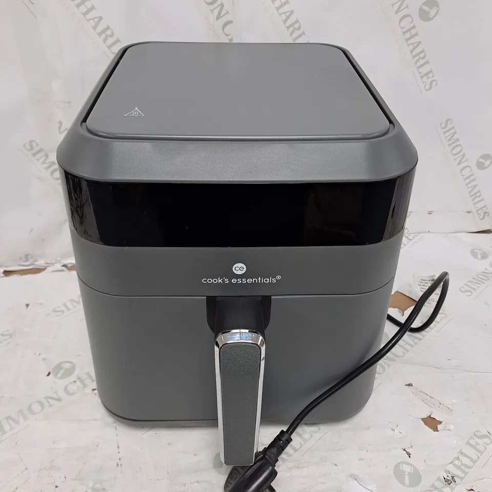 COOK'S ESSENTIALS 5.8L AIR FRYER IN SLATE GREY
