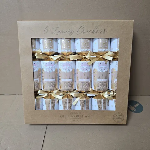 BOX OF 6 X GISELA GRAHAM LUXURY CRACKERS (6 PER SET) BOXED