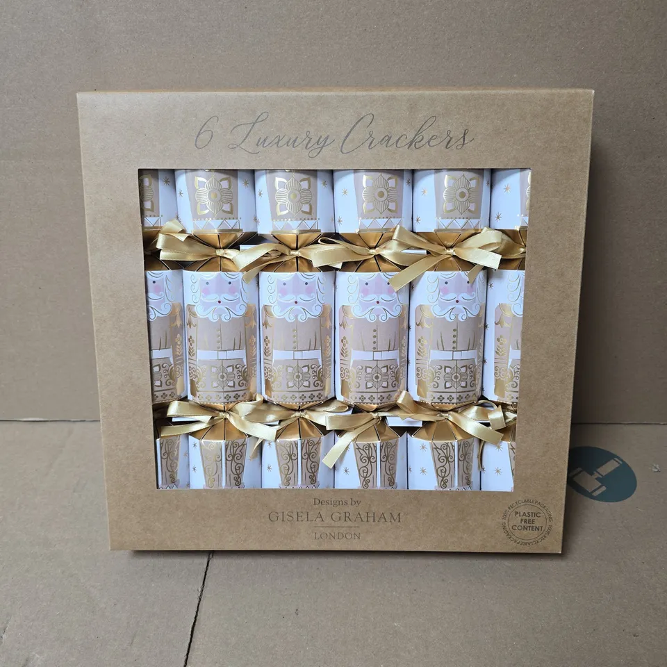 BOX OF 6 X GISELA GRAHAM LUXURY CRACKERS (6 PER SET) BOXED