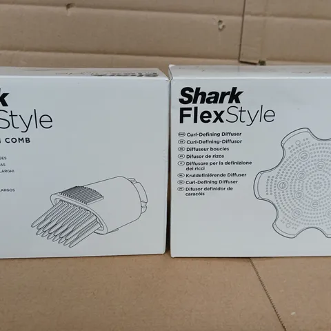 BOXED SHARK FLEXSTYLE PRODUCTS TO INCLUDE WIDE-TOOTH COMB & CURL DEFINING DIFFUSER