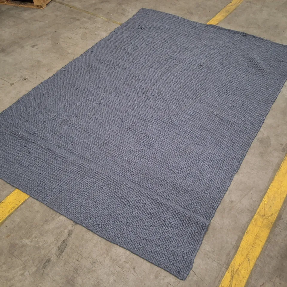 BLUE WOVEN RUG – RECTANGULAR APPROXIMATELY 160×230CM