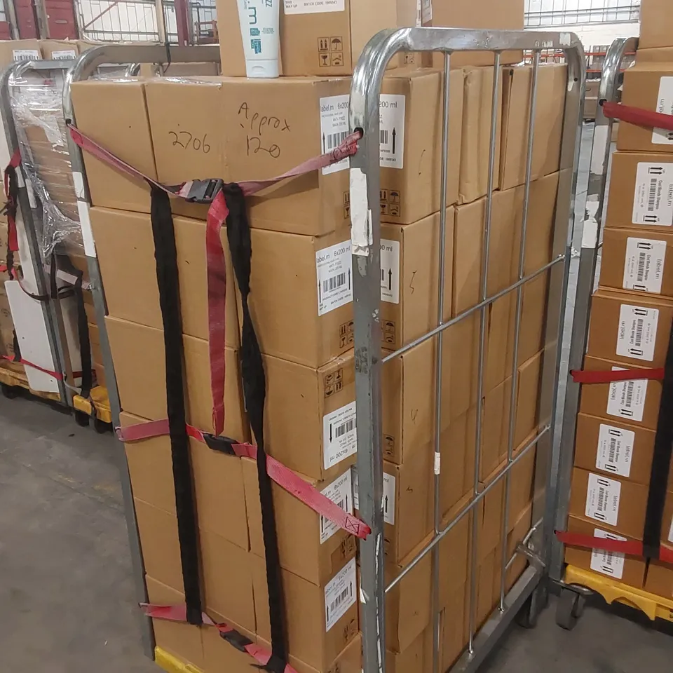 CAGE TO CONTAIN APPROX 145 X BOXES OF LABEL.M ANTI-FRIZZ MASK - 6 X 200ml PER BOX // CAGE NOT INCLUDED 
