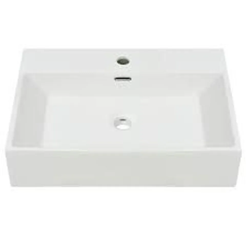 BOXED ROCHELL CERAMIC RECTANGULAR 600MM COUNTERTOP BASIN (1 BOX)
