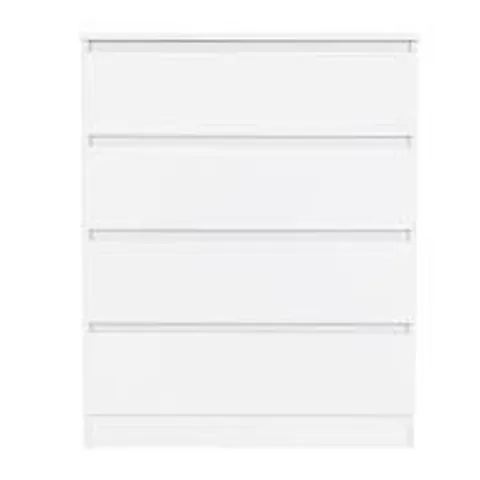 BOXED SECONIQUE MALVERN 4 DRAWER CHEST - WHITE (2 BOXES)