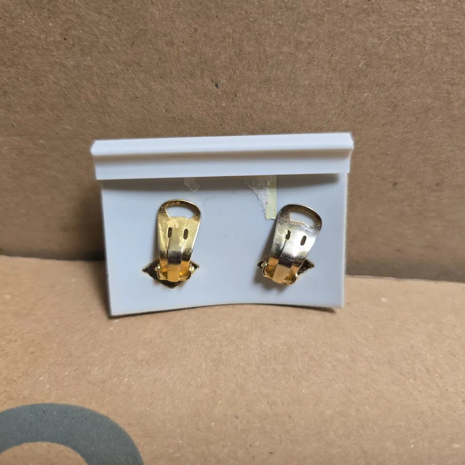GOLD TONE KNOTTED CUFFLINKS ON HARRODS BRANDED CARD