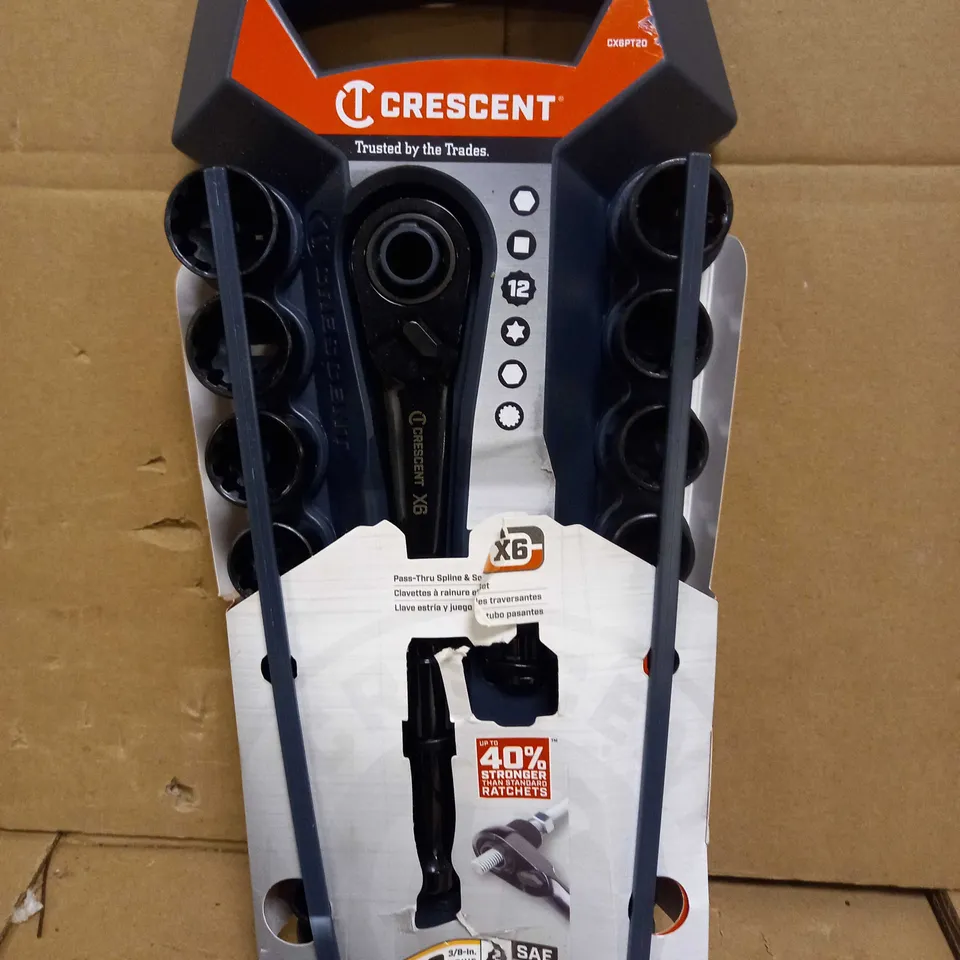 CRESCENT CX6PT20 PASS-THRU SPLINE & SOCKET SET