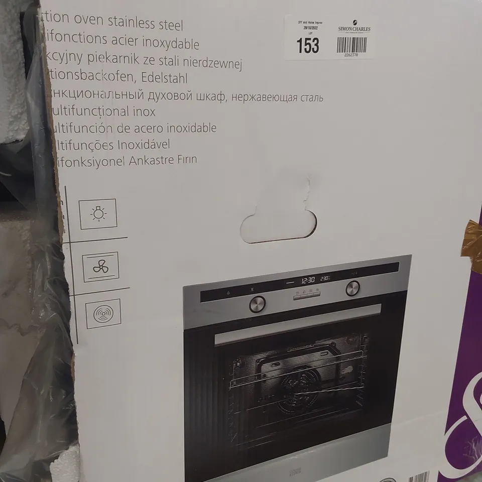 BOXED COOKE & LEWIS  MULTIFUNCTION OVEN STAINLESS STEEL CLMFSTa