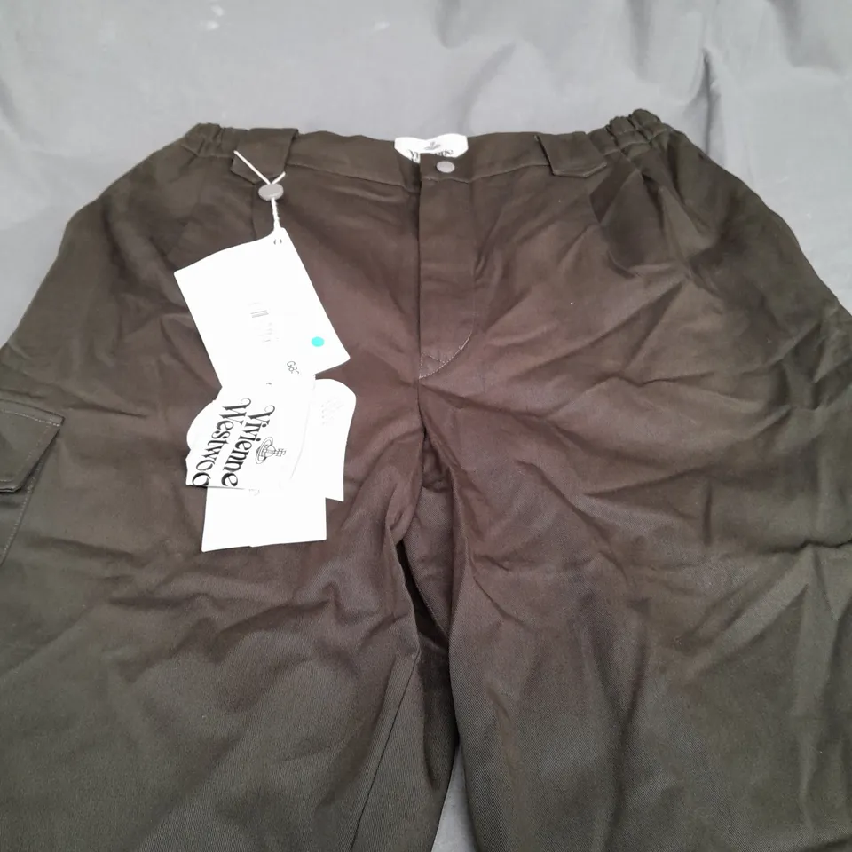 VIVIENNE WESTWOOD KHAKI CARGO PANTS - MEDIUM