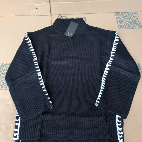 AX PARIS BLACK KNIT TURTLENECK JUMPER – WOMEN'S S/M