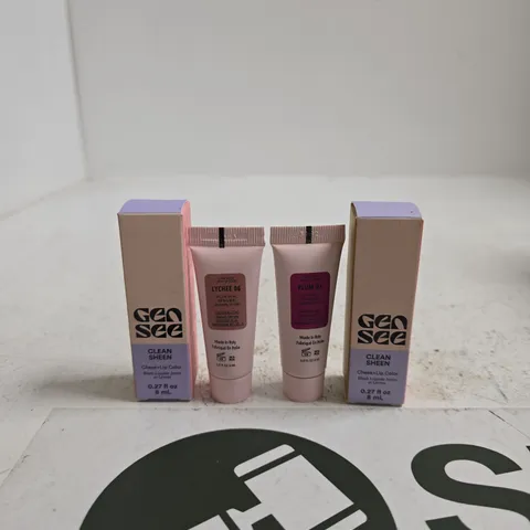 GENSEE CLEAN SHEEN CHEEK & LIP COLOR – LYCHEE 06, PLUM 03 (SET OF 2)