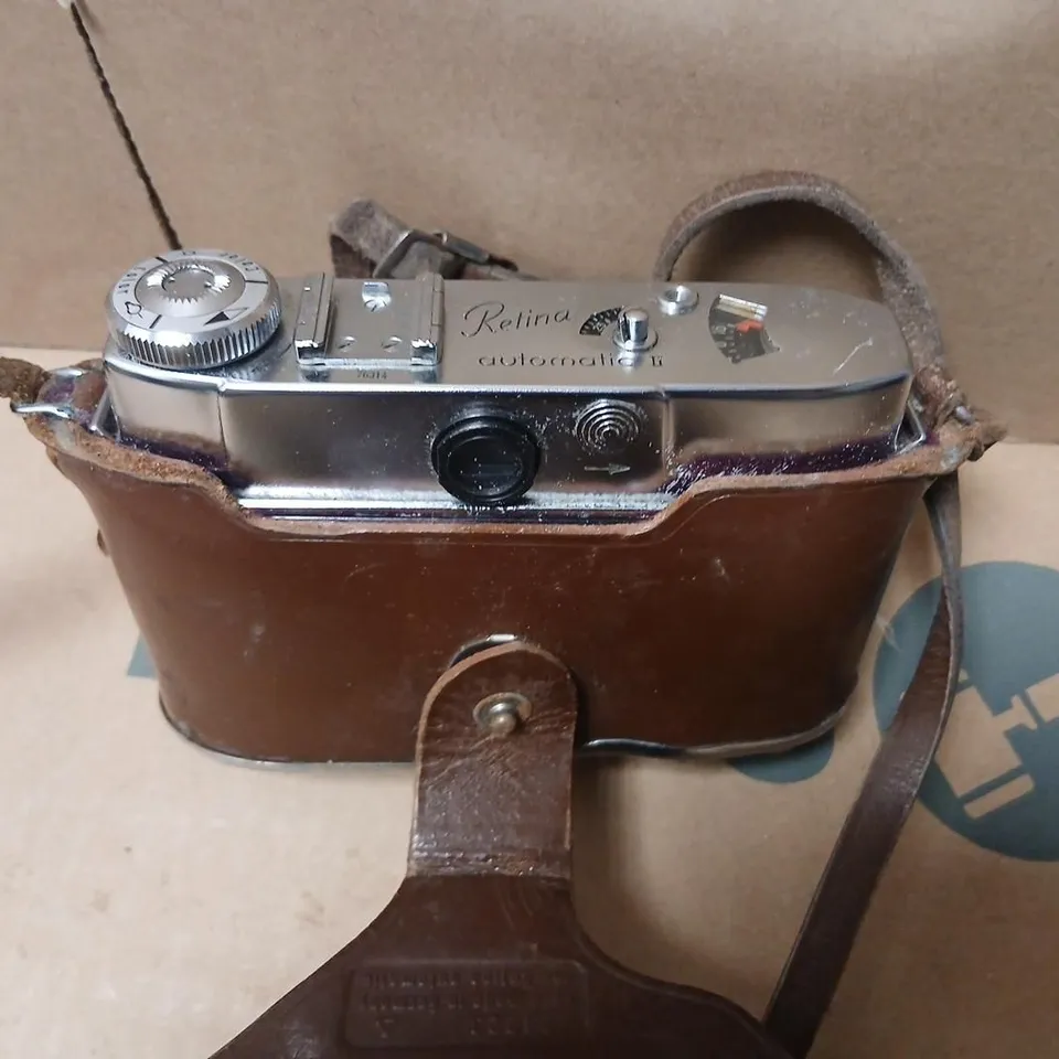 KODAK RETINA AUTOMATIC 35MM RANGEFINDER WITH RETINA-XENAR F/2.8 45MM LENS – LEATHER CASE