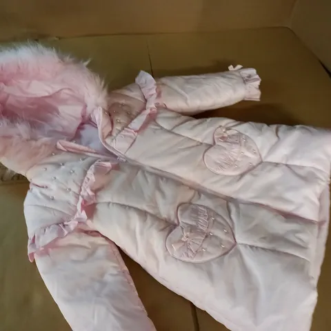MINTINI BABY PINK COAT - 4 YEARS