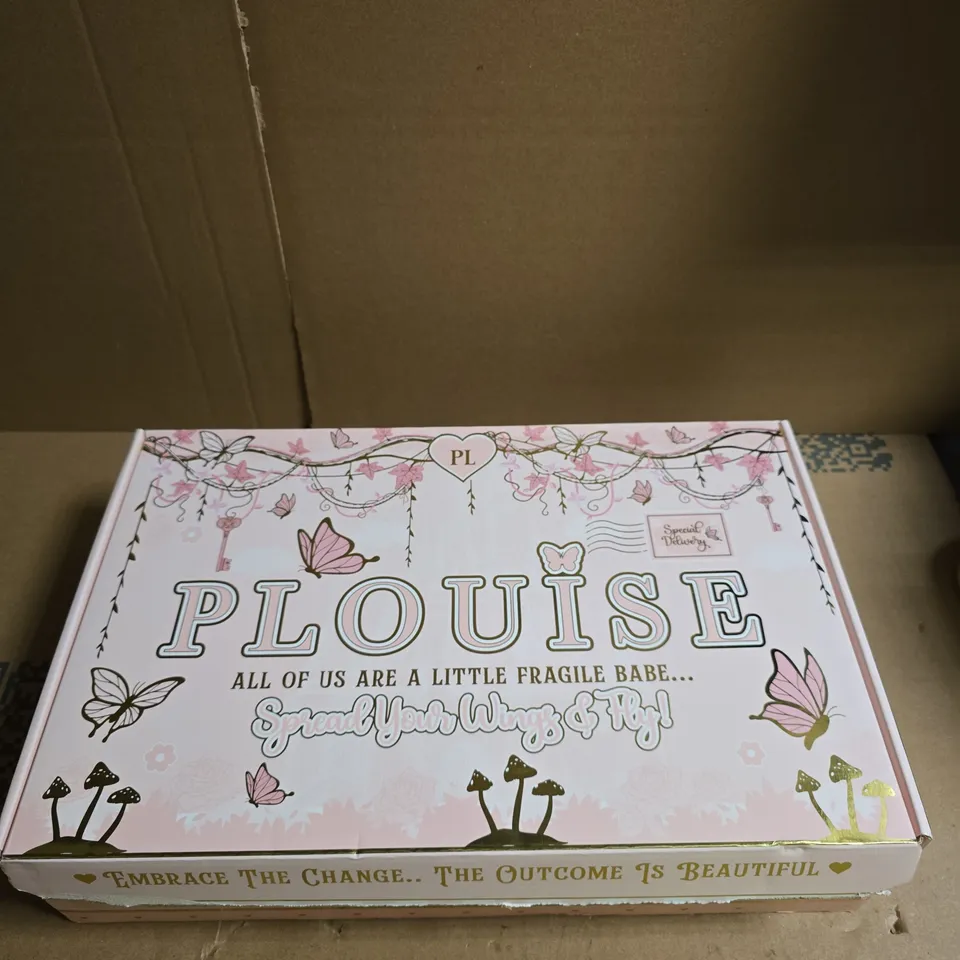 PLOUISE BEAUTY BOX TO INCLUDE STRETCHY BODY SCRUB, CHERRY EXTRACT MICELLAR WATER AND THE CHEEK OF IT LIQUID BLUSH