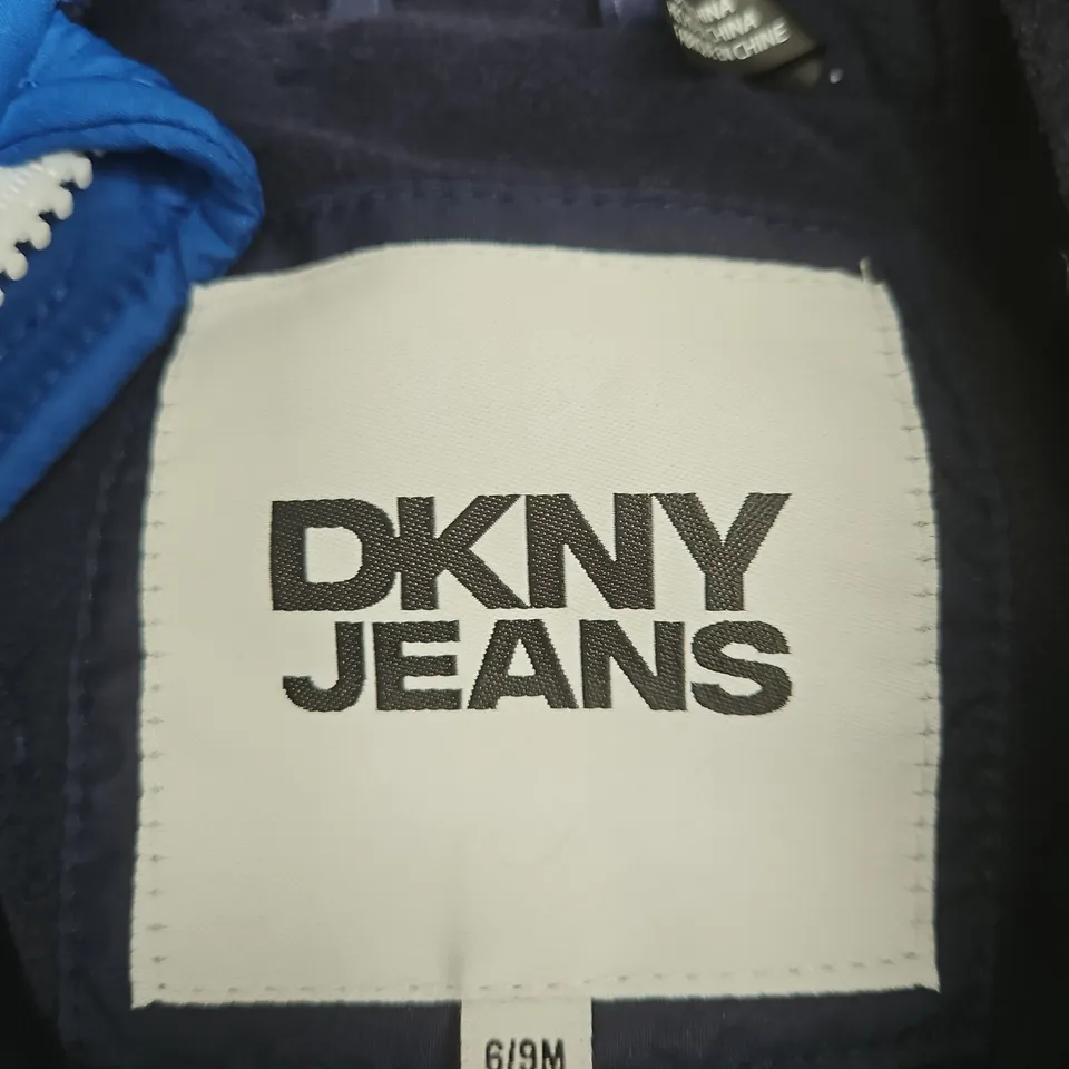 DKNY JEANS BABY SUIT – BLUE & NAVY, SIZE 6-9M