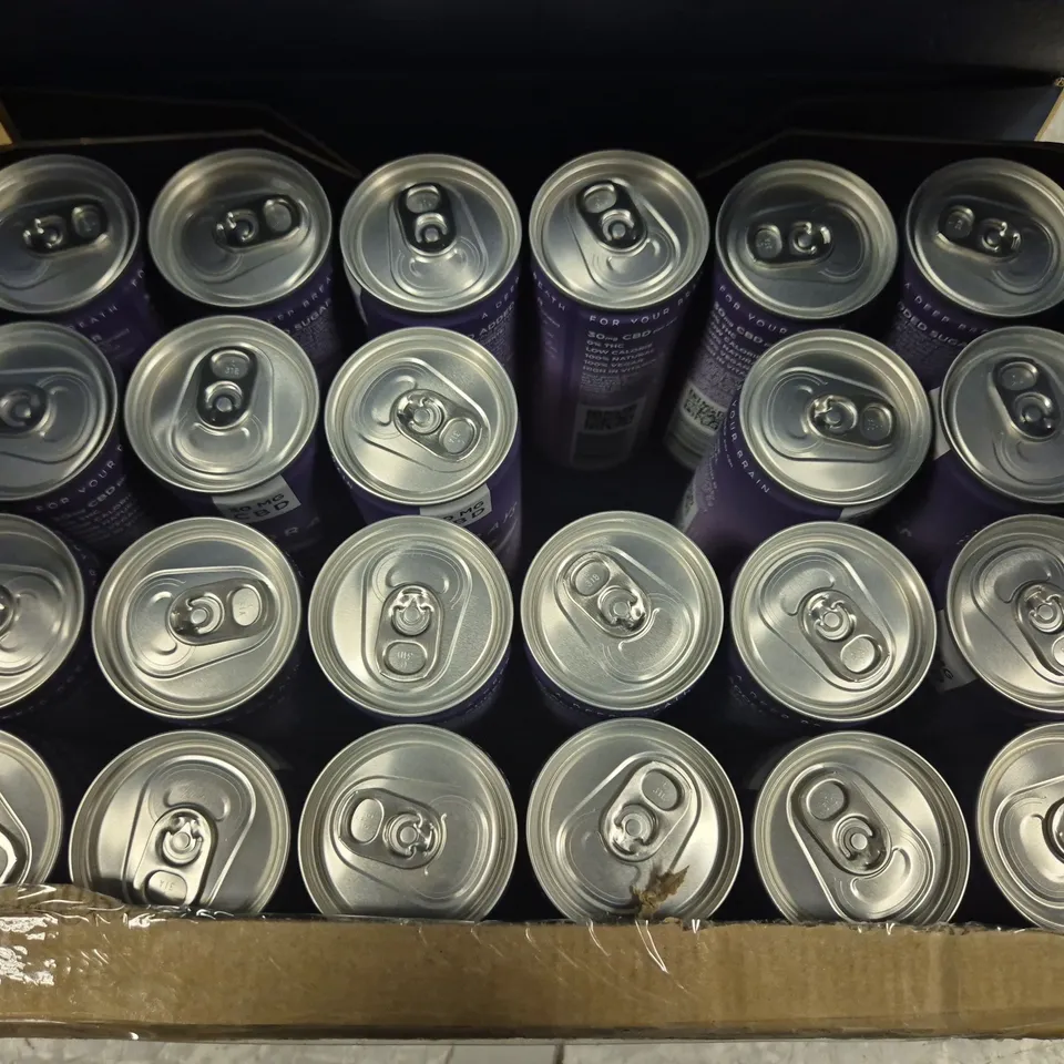 24 X GOODRAYS CBD INFUSED SPARKLING PASSIONFRUIT DRINKS - 24 X 250ML