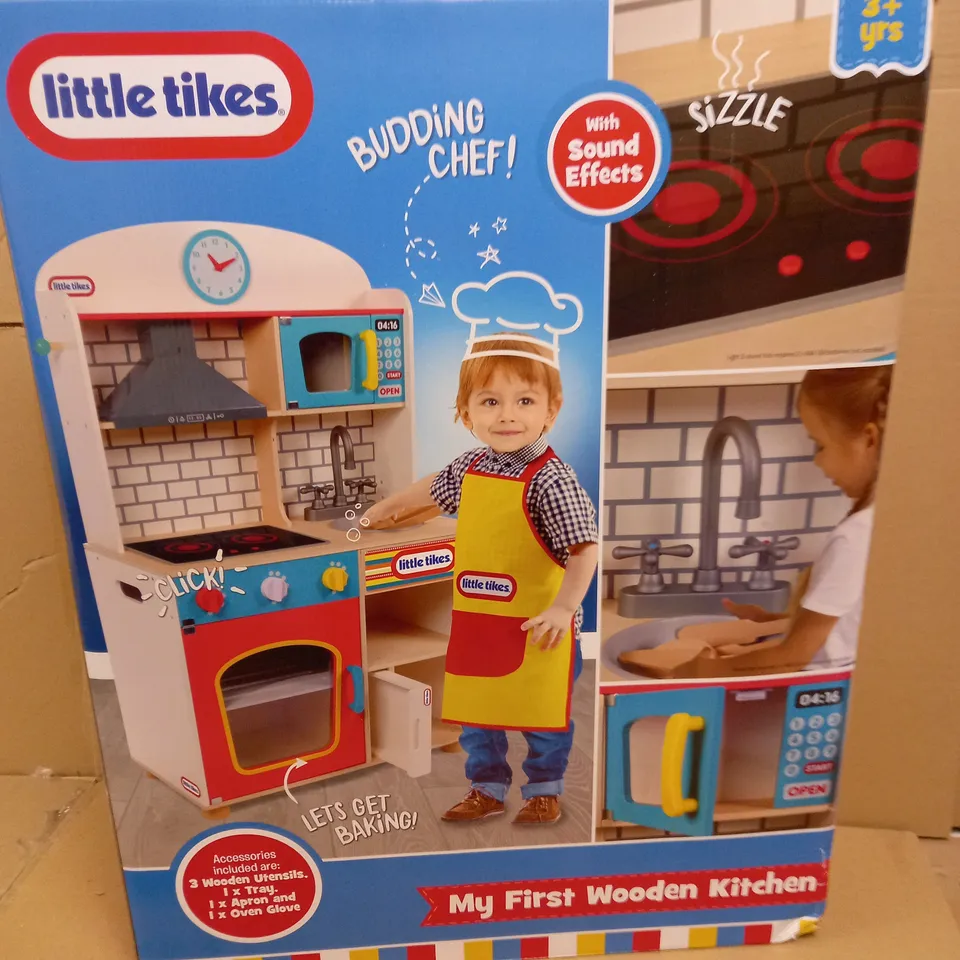 LITTLE TIKES MY FIRST WOODEN KITCHEN  RRP £89.99