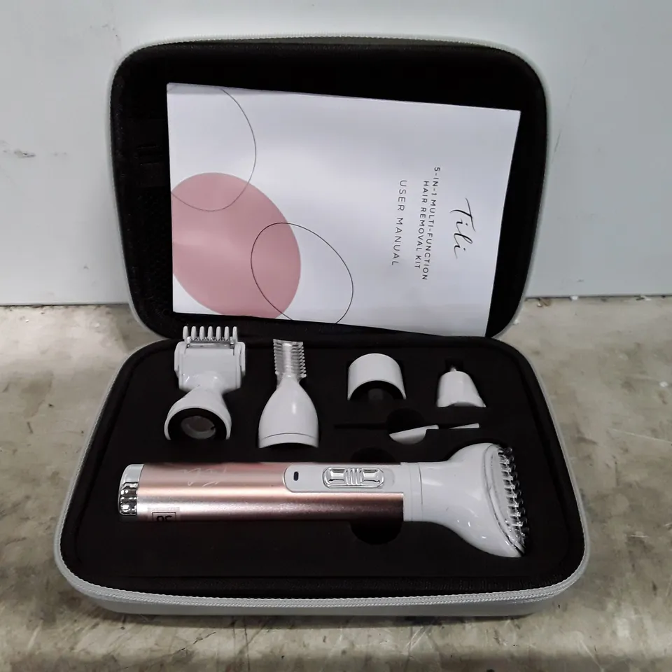 BOXED TILI 5-IN-1 MULTI-FUNCTIONAL HAIR REMOVAL KIT PINK 