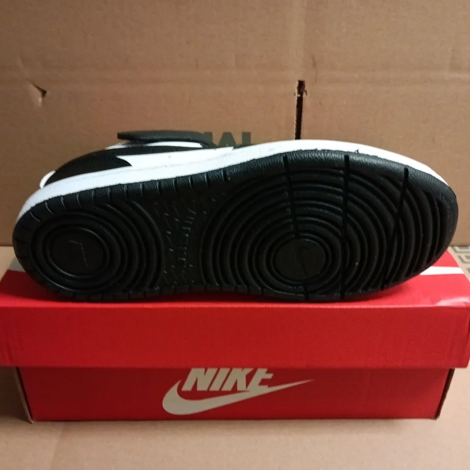 BOXED PAIR OF NIKE COURT BOROUGH LOW RECRAFT PS - WHITE- UK SIZE 13.5