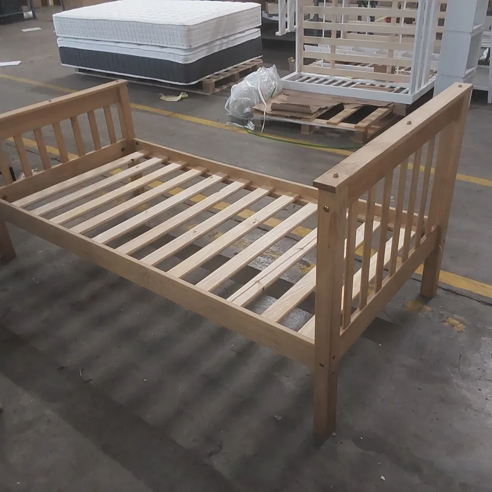 SOLID PINE WOOD SOMERSET SINGLE (3') BED FRAME