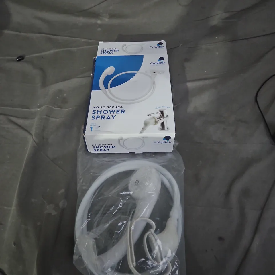 CROYDEX MONO SECURA SHOWER SPRAY KIT WITH HOSE – BOXED