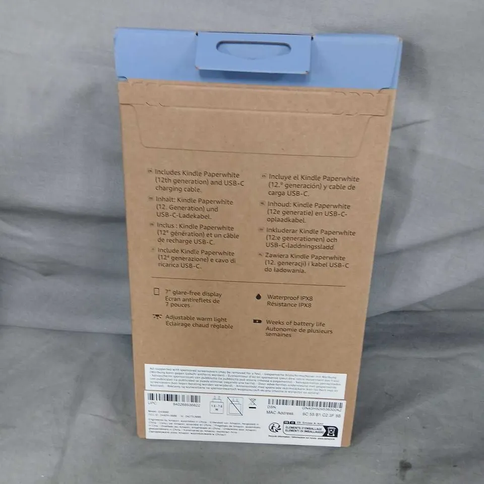 AMAZON KINDLE PAPERWHITE (12TH GEN) 16GB – RASPBERRY (ROSE) – BOXED