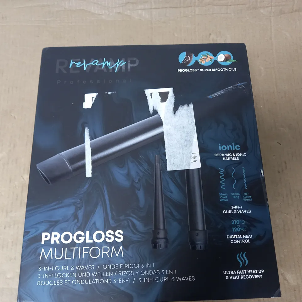 BOXED REVAMP PROGLOSS MULTIFORM 3IN1 CURL AND WAVES
