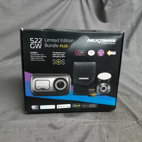 NEXTBASE 522GW DASH CAM – LIMITED EDITION BUNDLE PLUS (BOXED)