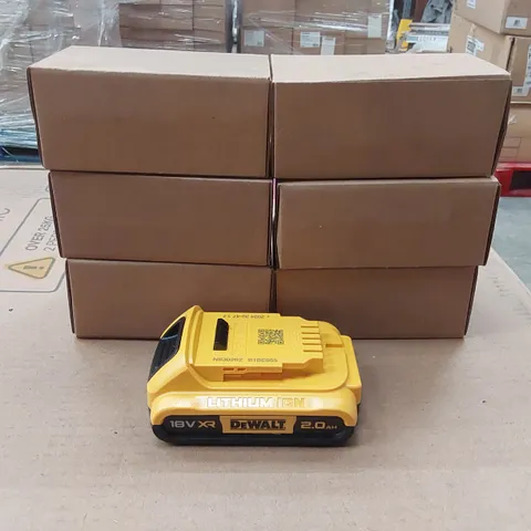 7x BOXED DEWALT 18V XR 2.0AH LI-ION BATTERY PACKS (7 ITEMS)