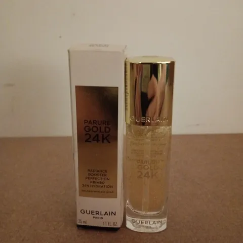 BOXED GUERLAIN PARIS PARUE GOLD 24K RADIANCE BOOSTER PRIMER (35ML)