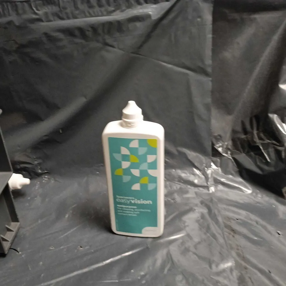 BOX OF APPROXIMATELY 30 ASSORTED CONTACT LENS CLEANERS