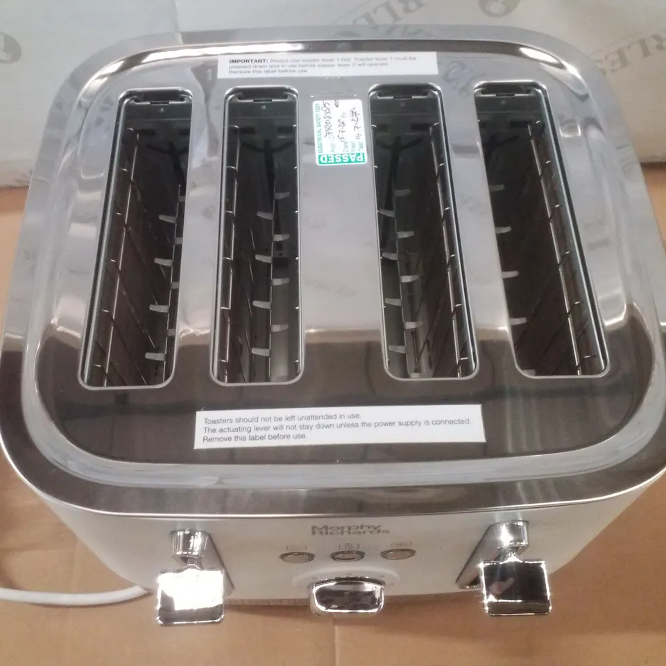 BOXED MORPHY RICHARDS 248021 ILLUMINATION WHITE 4-SLICE TOASTER