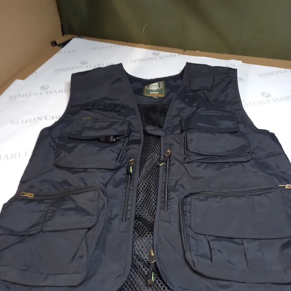 OUTDOOR BLACK WALKING GILLET SIZE 2XL