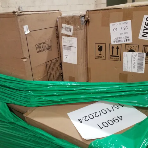 PALLET OF ASSORTED PRODUCTS INCLUDING DINING TABLES & CAT TREES