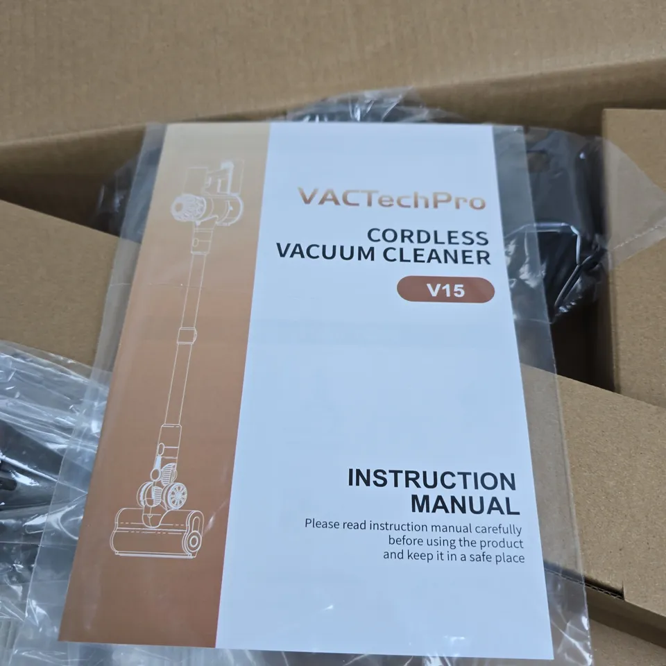 VACTECHPRO V15 CORDLESS VACUUM CLEANER – BOXED