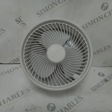 BELL & HOWELL OSCILLATING FOLDING RECHARGEABLE FAN, WHITE