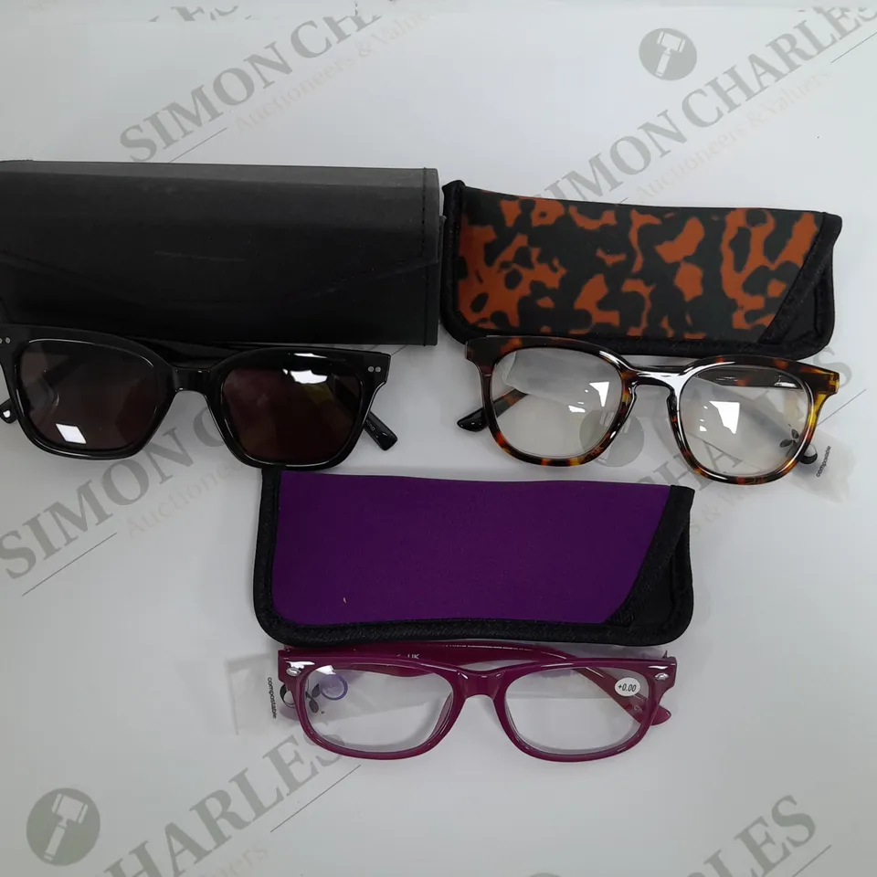 HUMMINGBIRD SUNGLASSE AND READING GLASSES 