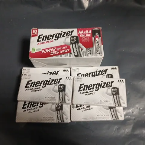 LOT OF 7 MULTI-PACKS OF ENERGIZER BATTERIES - AA & AAA