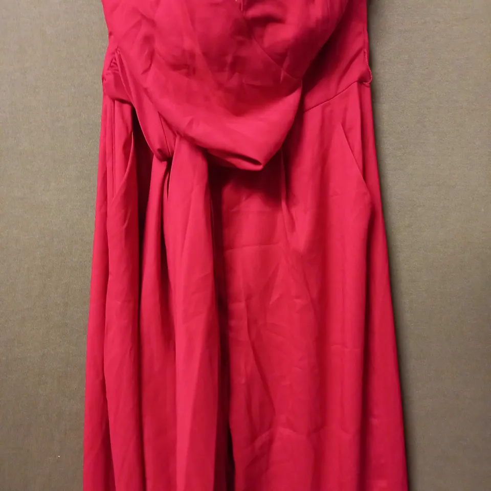 COAST MAXI LEG SLEEVE DRESS IN RED - UK 14