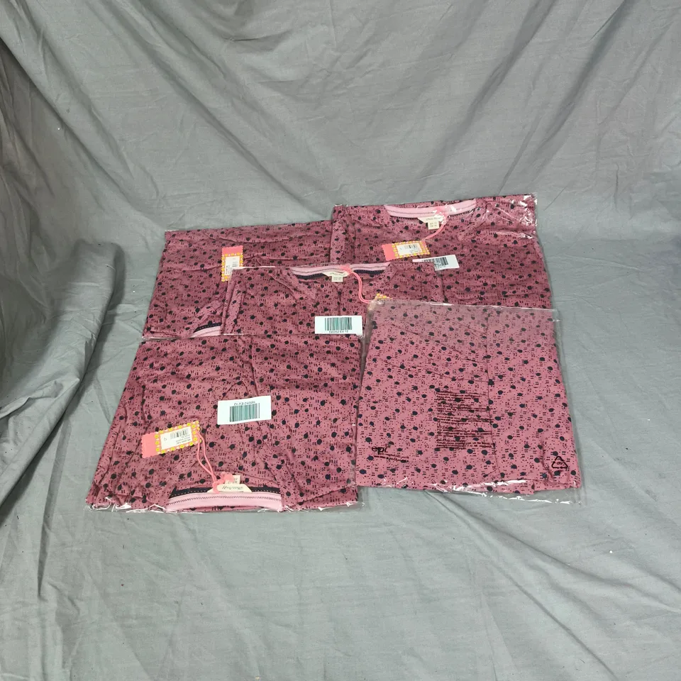 APPROXIMATELY 5 X WHITE STUFF PINK IRIS JERSEY TUNIC – UK 12 (EU 40) SEALED