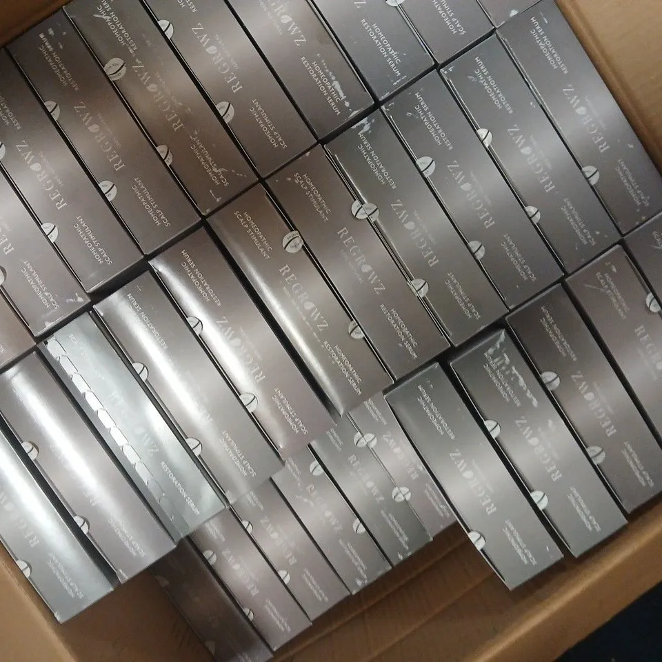APPROXIMATELY 50 BOXED REGROWZ FOR MEN HAIR REGROWTH & THICKENING TREATMENTS
