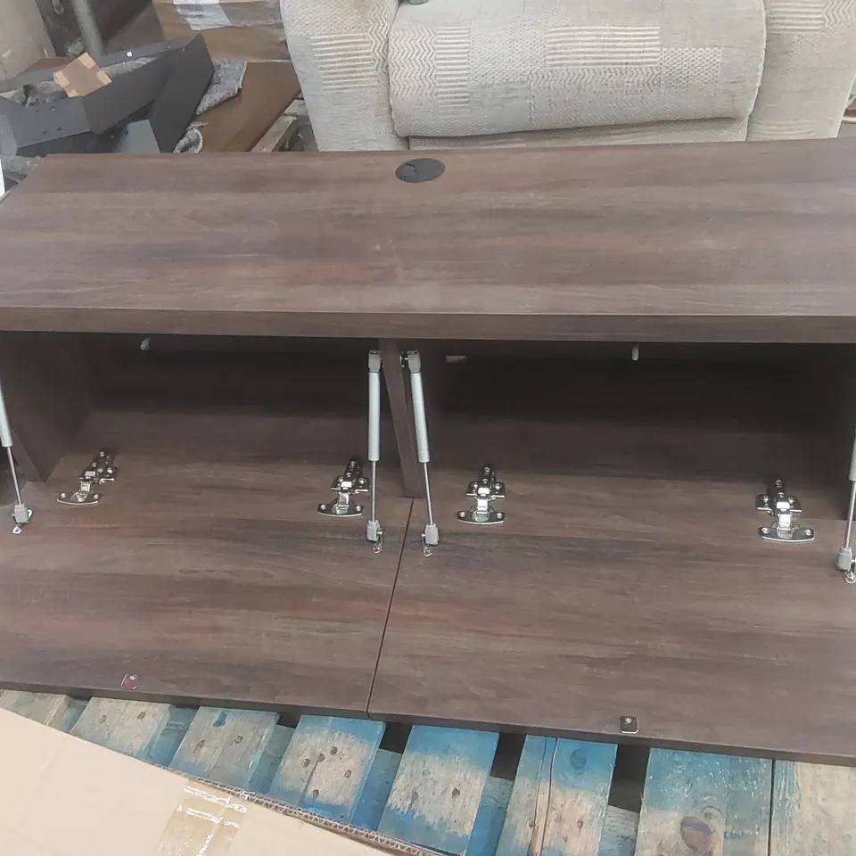DESIGNER DARK WOOD TV UNIT