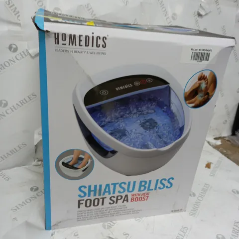 BOXED HOMEDICS SHIATSU BLISS FOOT SPA
