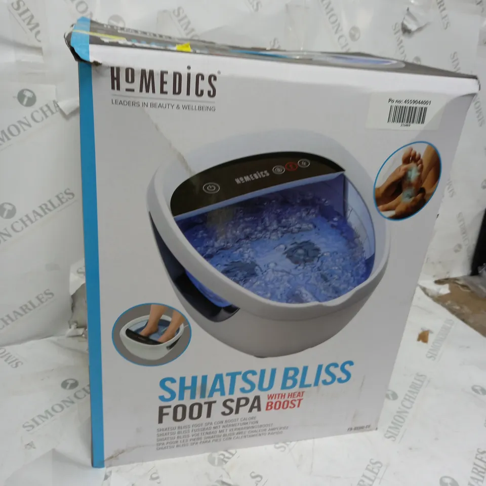 BOXED HOMEDICS SHIATSU BLISS FOOT SPA