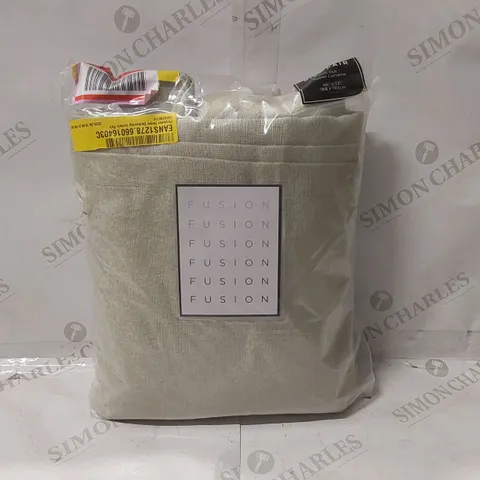 BAGGED POLYESTER ROOM DARKENING CURTAIN PAIR - 168 x 183cm