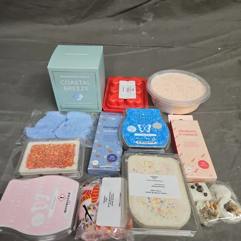 TOTE OF ASSORTED CANDLE ITEMS
