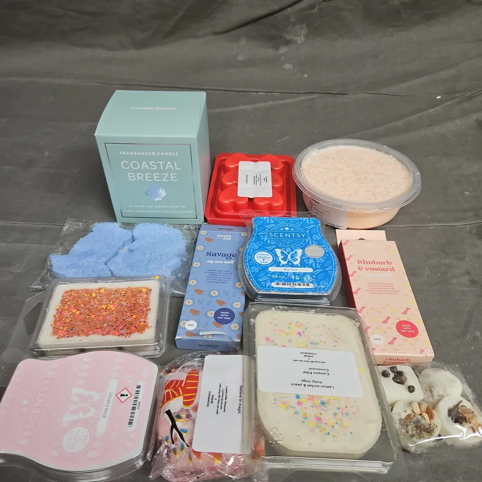 TOTE OF ASSORTED CANDLE ITEMS