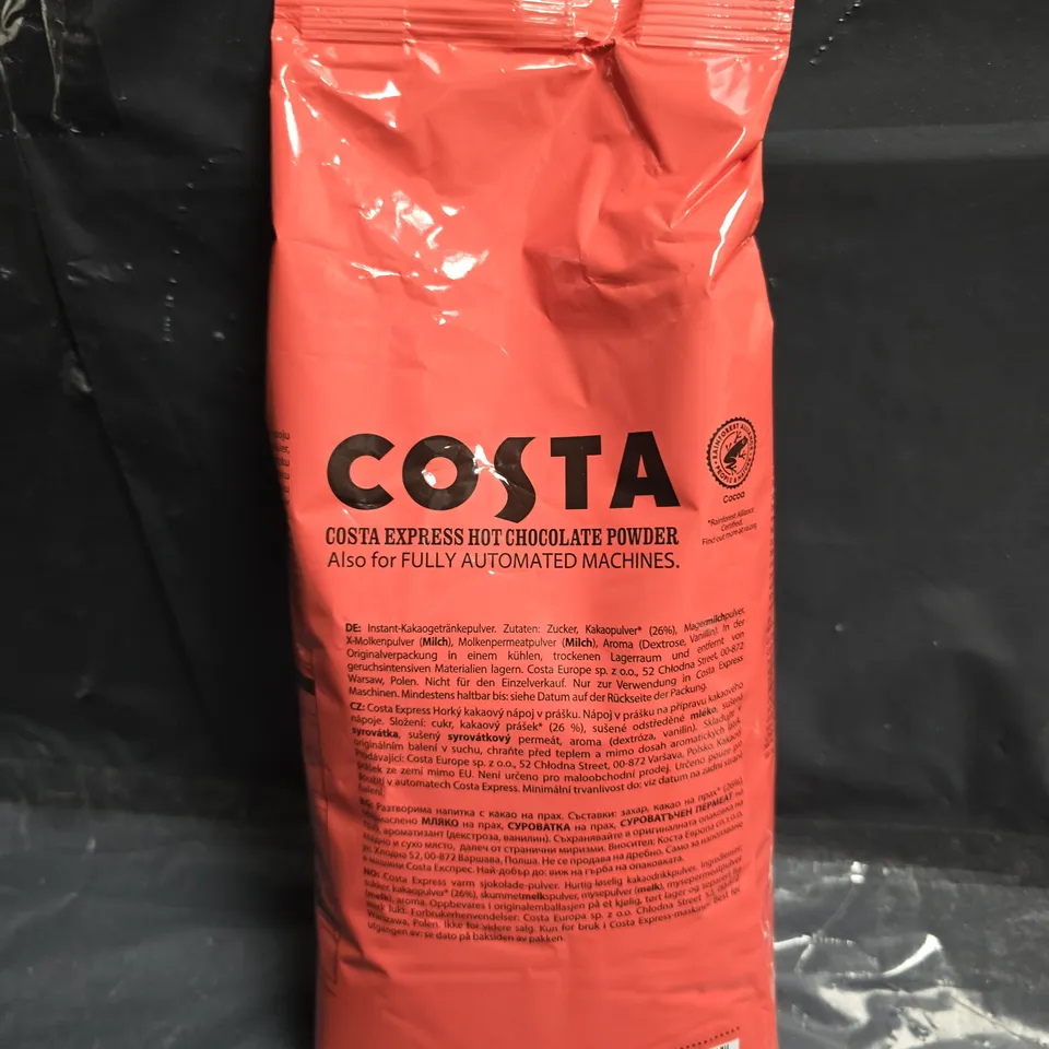 COSTA EXPRESS HOT CHOCOLATE POWDER 1KG - X10 BAGS